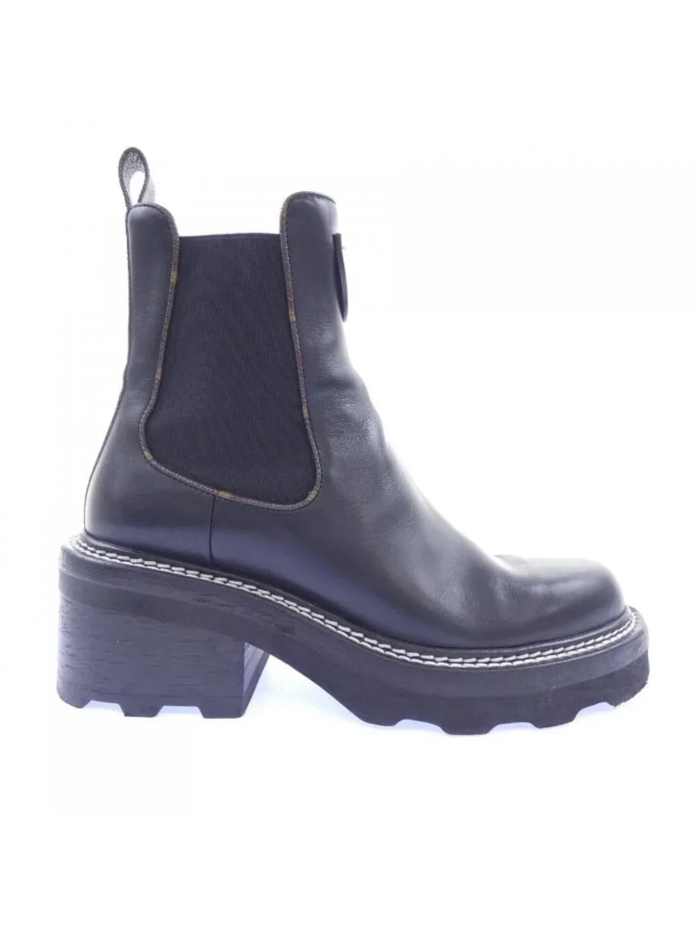 Louis Vuitton Monogram Canvas Buckle LV Beaubourg Line Boots
